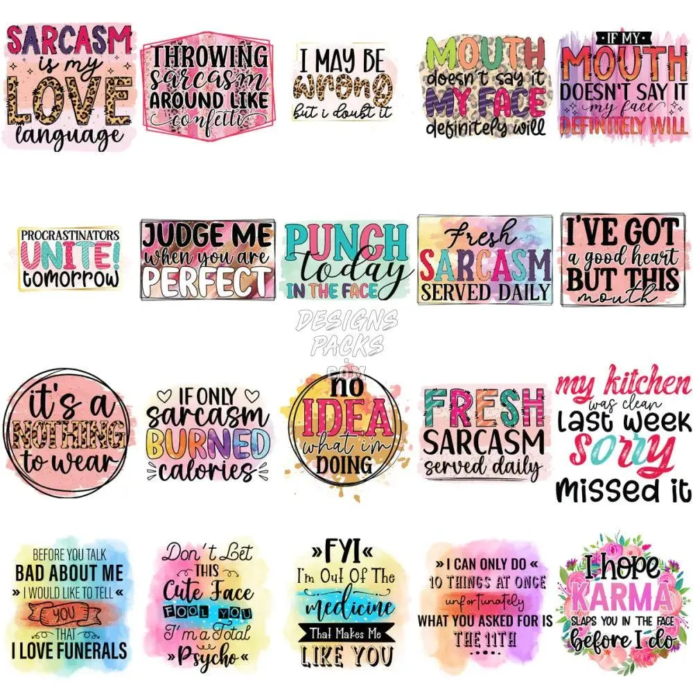 70 Funny Sarcasm Quotes Designs Bundle PNG