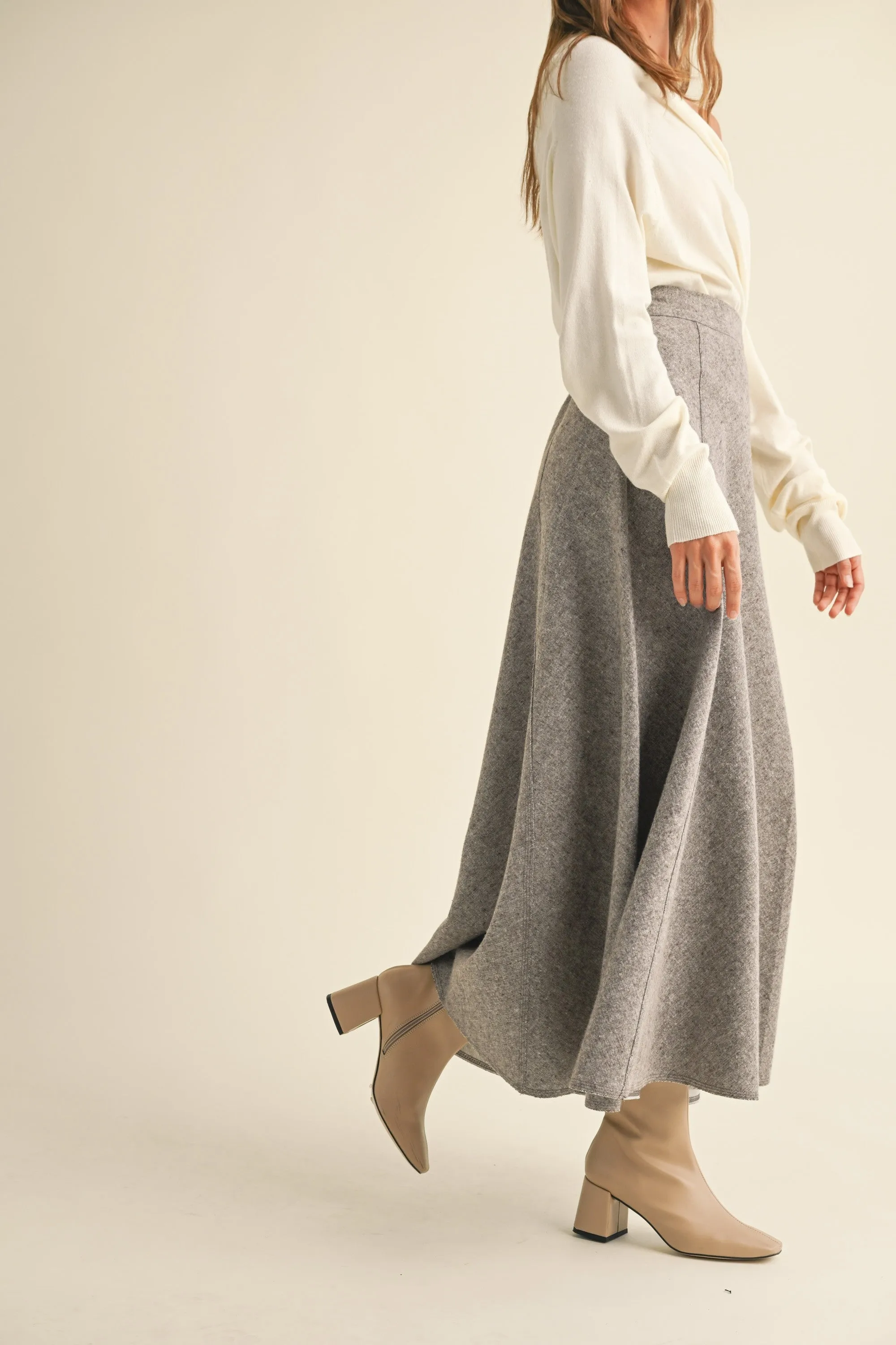 A Line Maxi Skirt