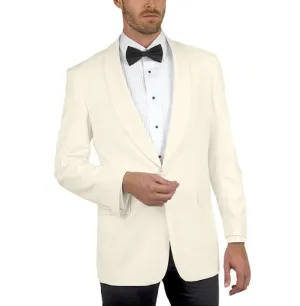 Adam Baker Men's Modern Fit Shawl Collar One Button Dinner Jacket