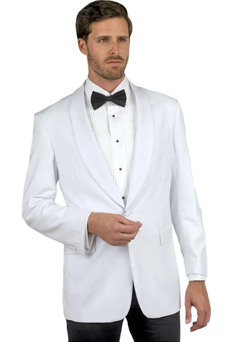 Adam Baker Men's Modern Fit Shawl Collar One Button Dinner Jacket