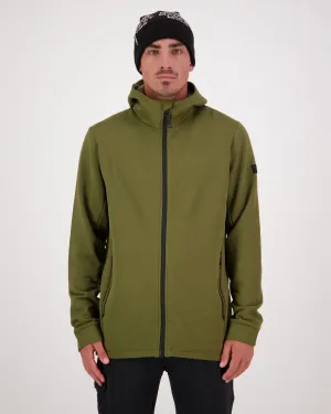 Arcadia Merino Fleece Hoody - Dark Olive