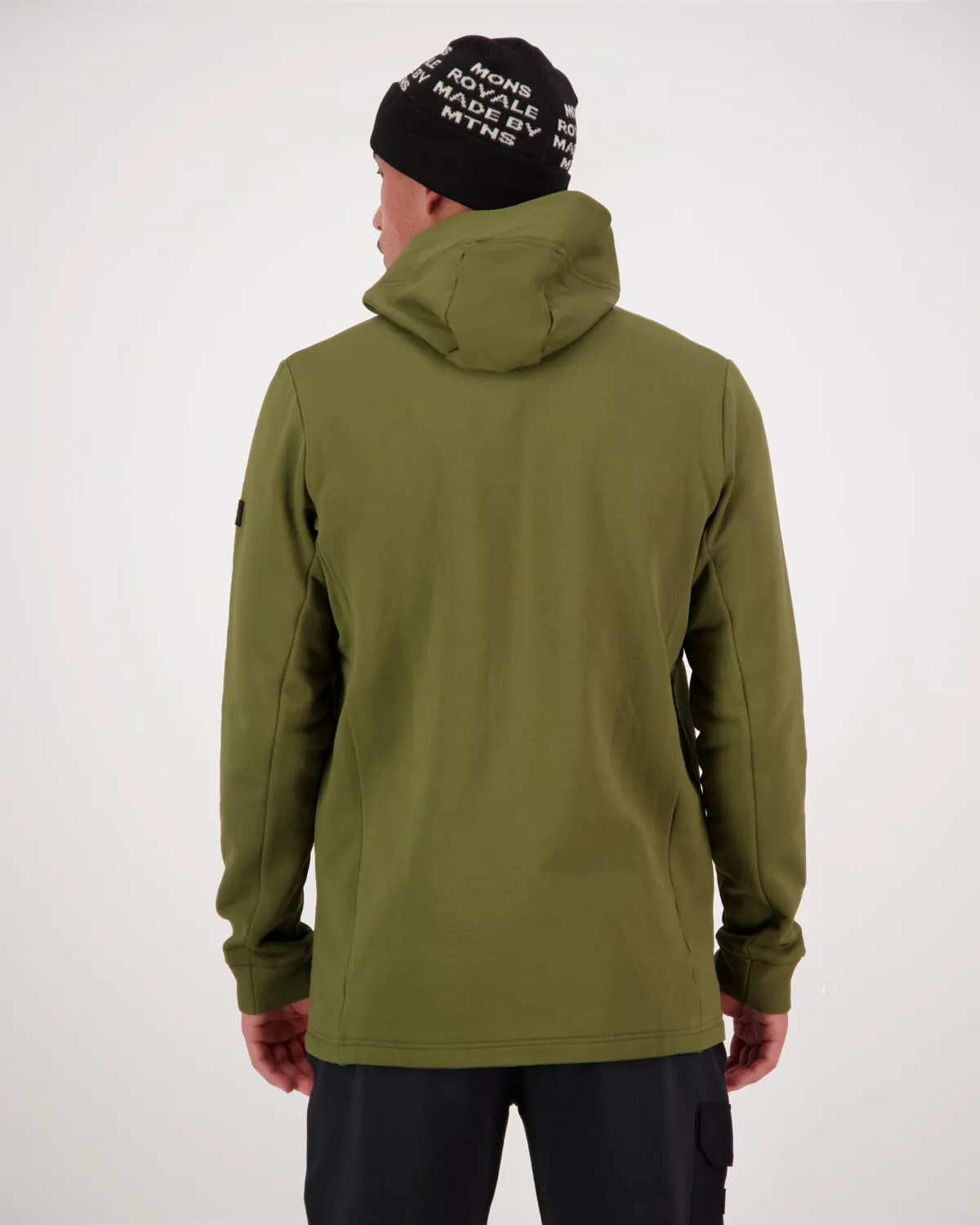 Arcadia Merino Fleece Hoody - Dark Olive