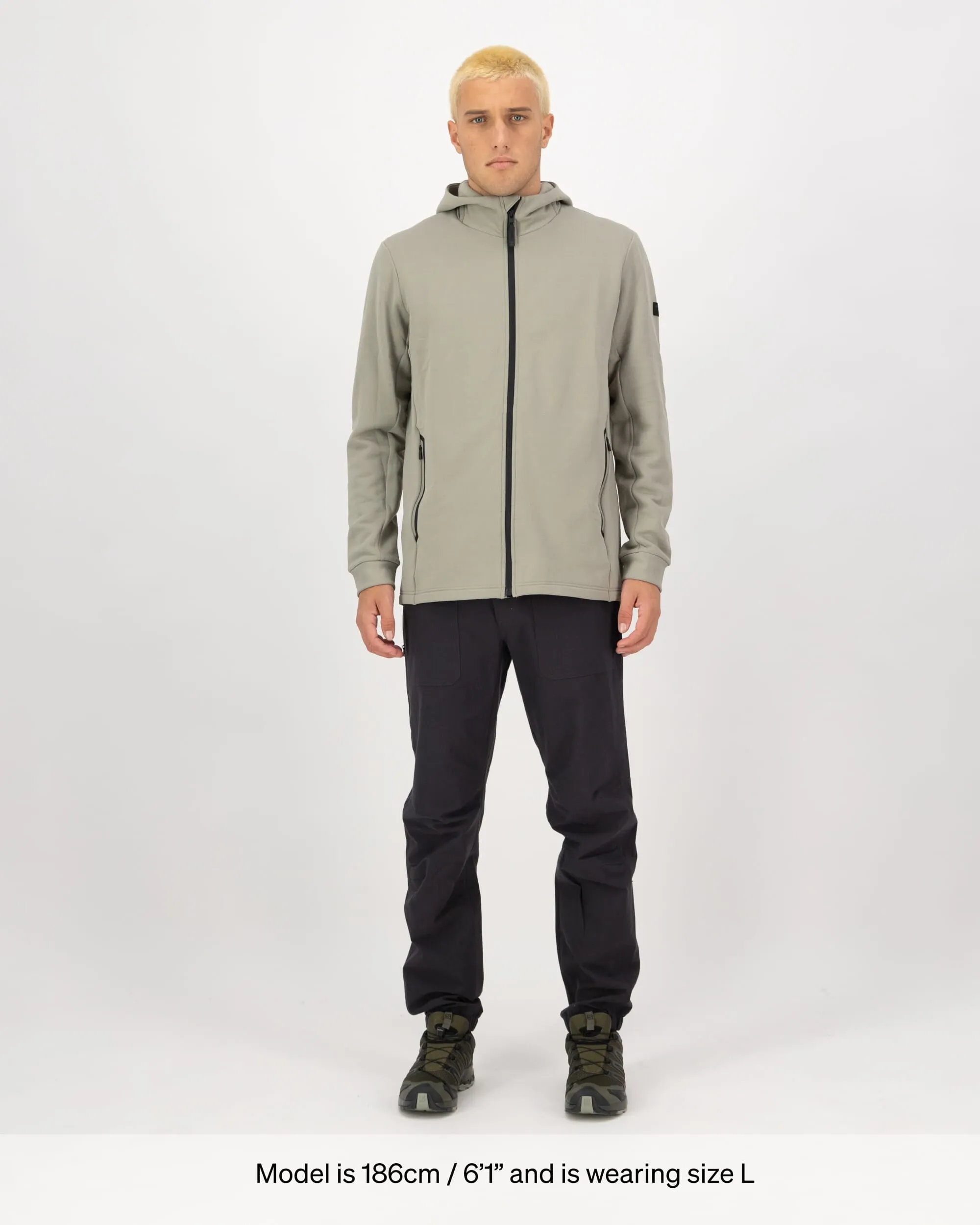 Arcadia Merino Fleece Hoody - Dried Sage