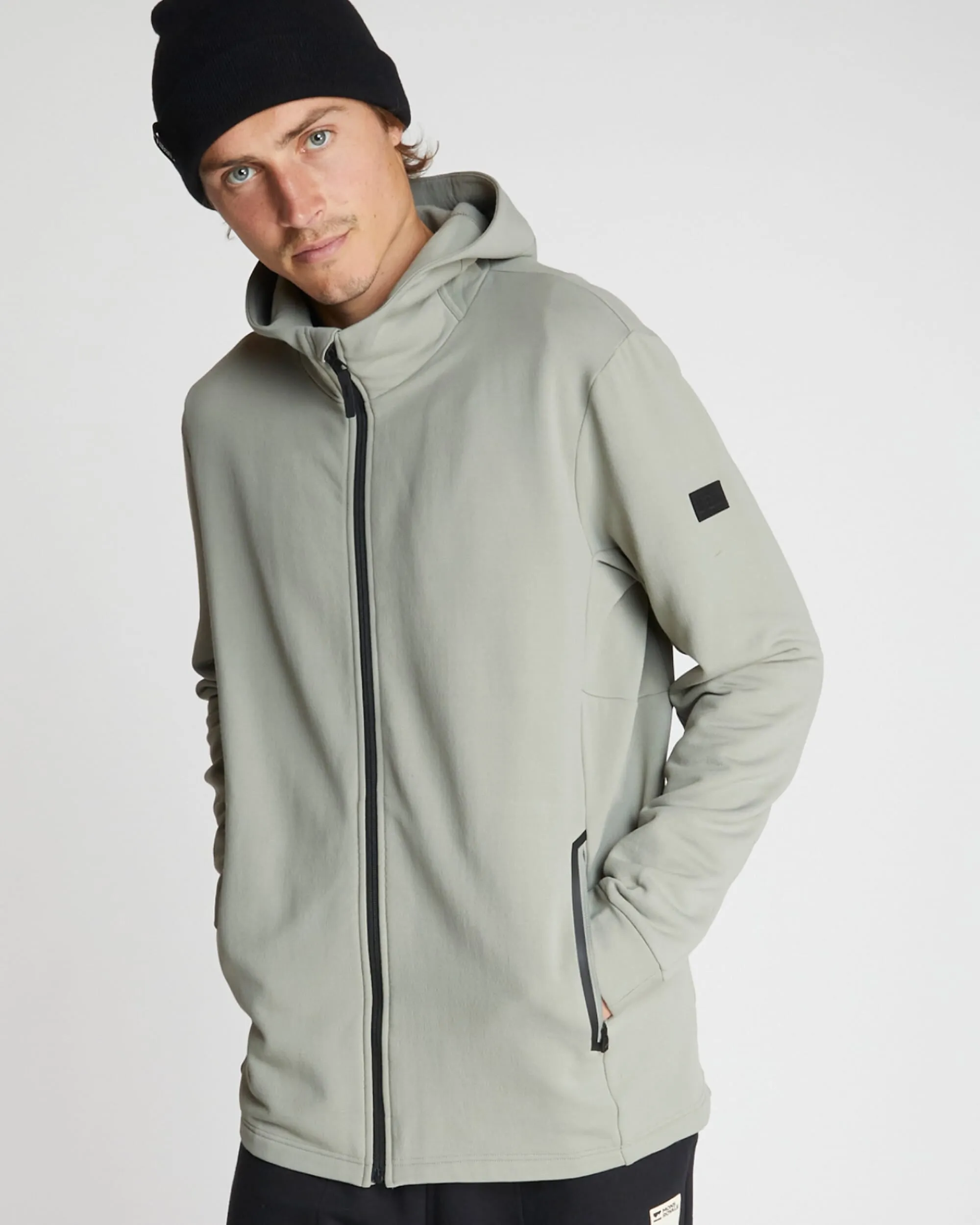 Arcadia Merino Fleece Hoody - Dried Sage