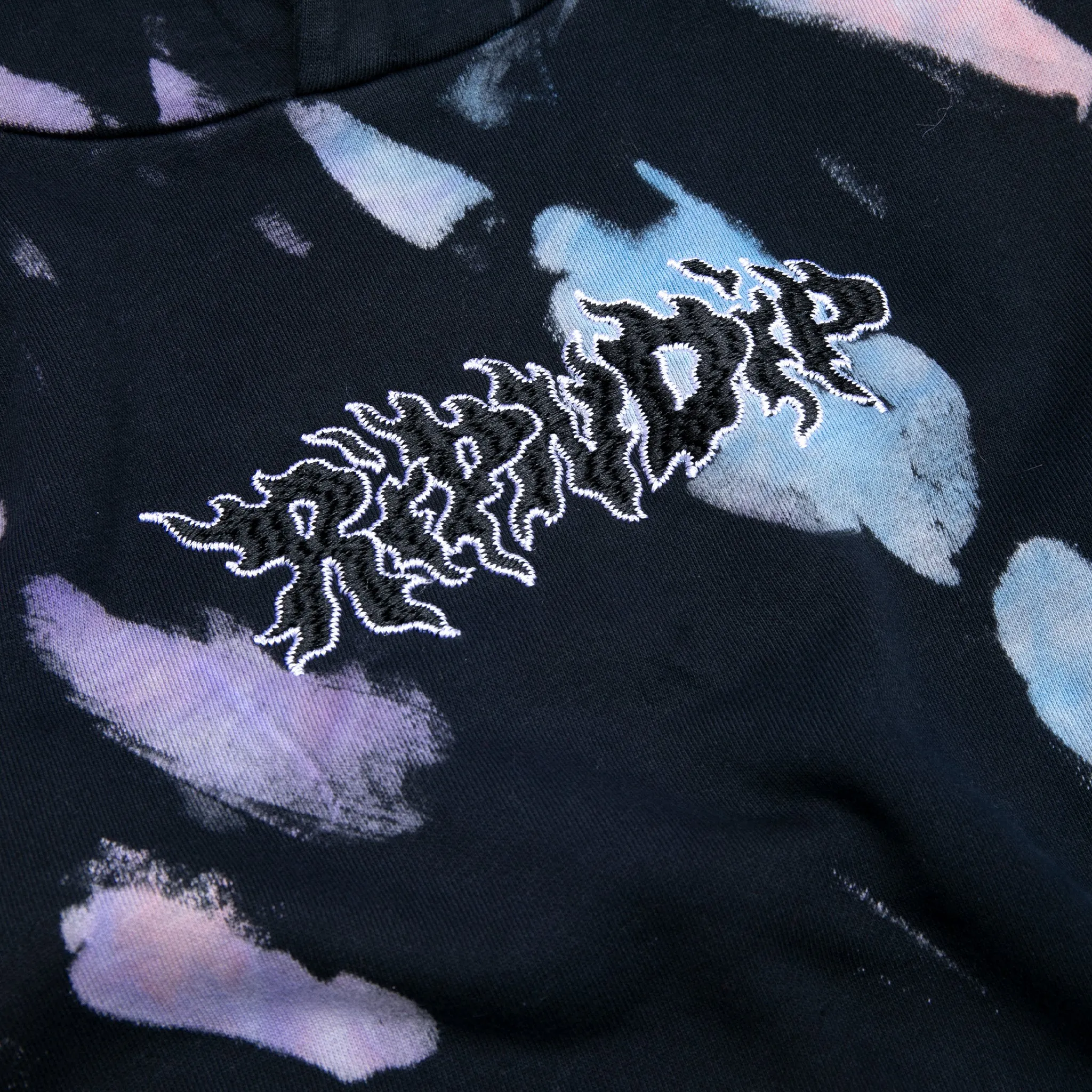 Blaze Hoodie (Black/Peach/Purple Tie Dye)