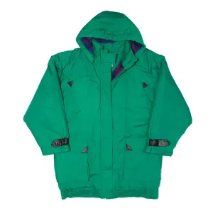 BRITISH MIST Insulated Parka Coat Green 90s Womens M