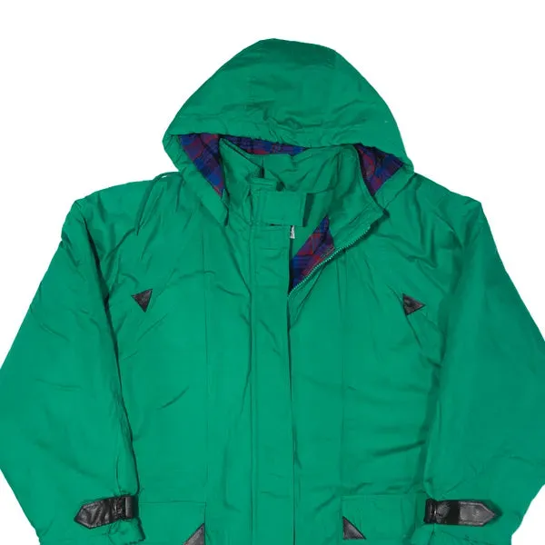 BRITISH MIST Insulated Parka Coat Green 90s Womens M