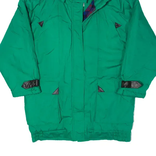 BRITISH MIST Insulated Parka Coat Green 90s Womens M