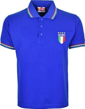 Buy Men's Italia Football T-Shirts Championships Pique Polo Jersey