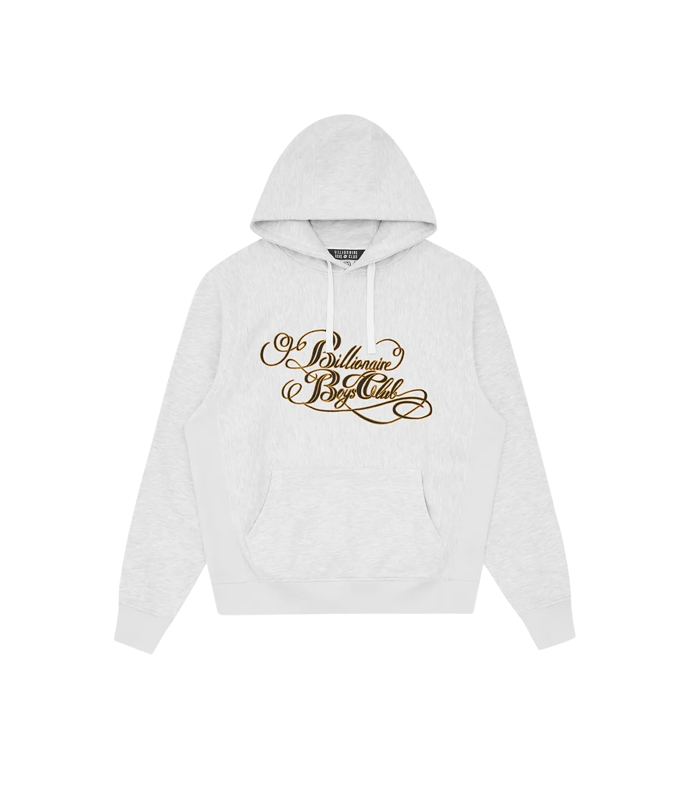 CALLIGRAPHY LOGO POPOVER HOOD - HEATHER ASH