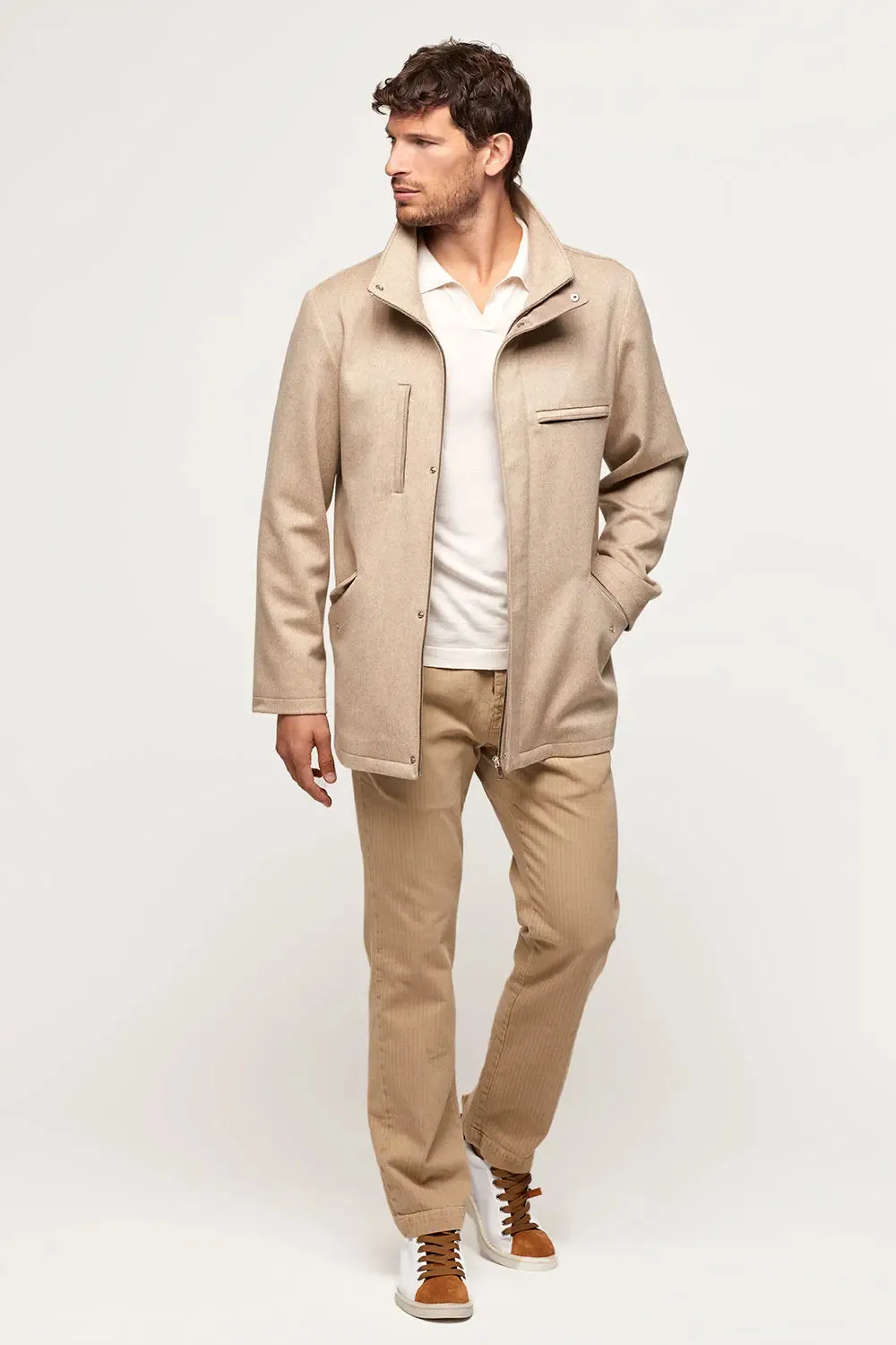 Cashmere jacket for men