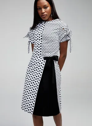 Claire Asymmetrical Polka Dot Skirt