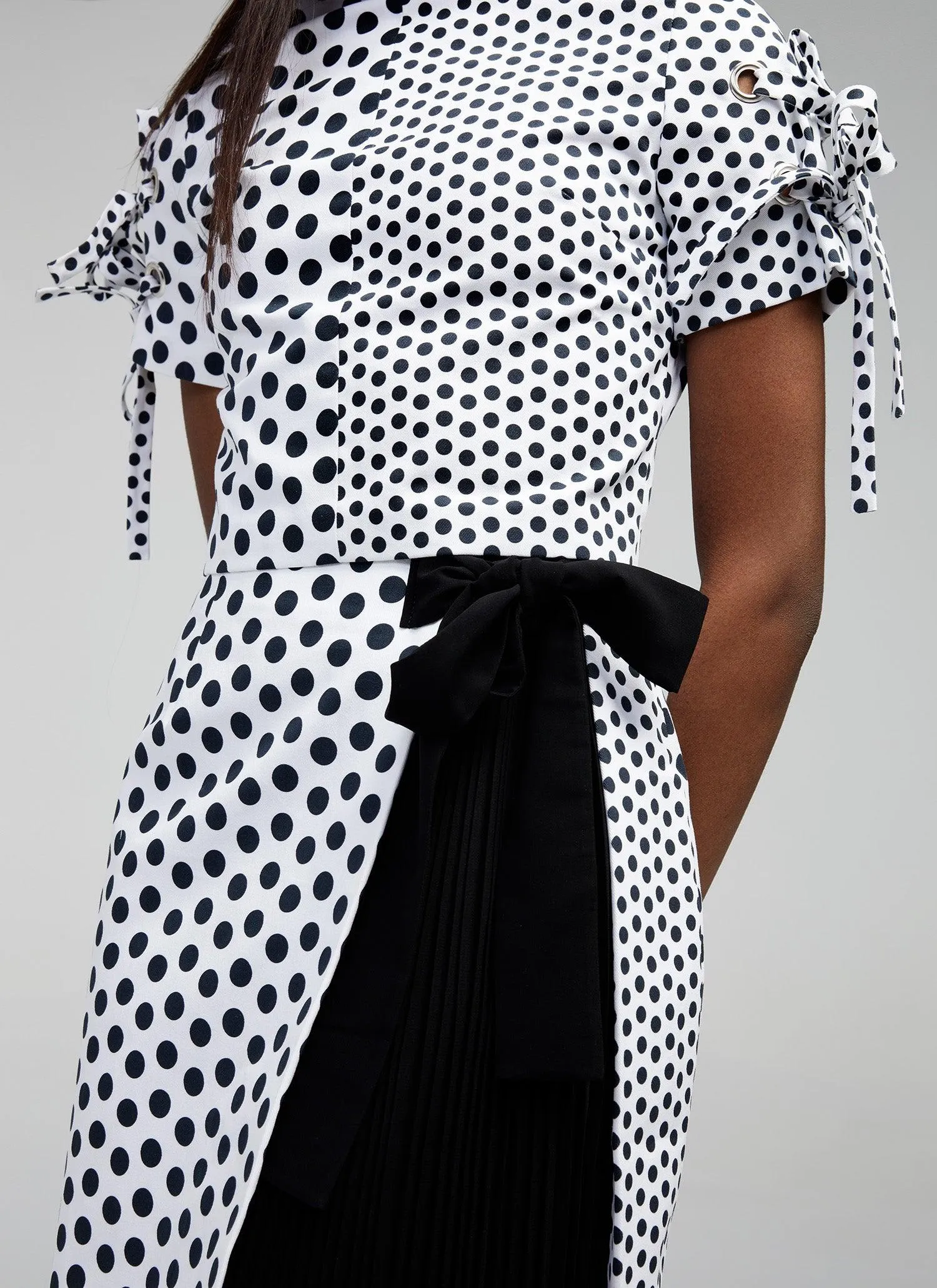 Claire Asymmetrical Polka Dot Skirt