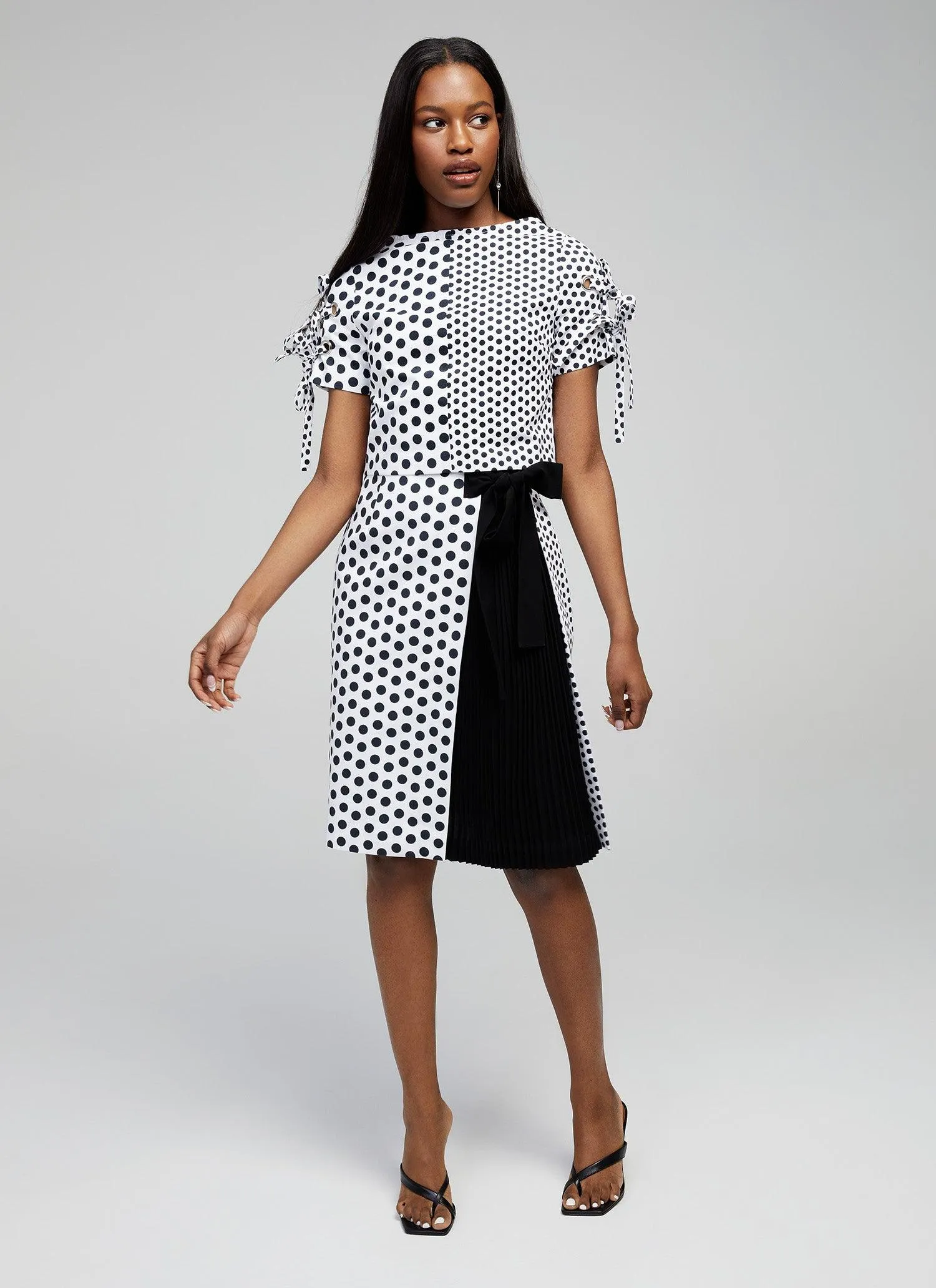 Claire Asymmetrical Polka Dot Skirt