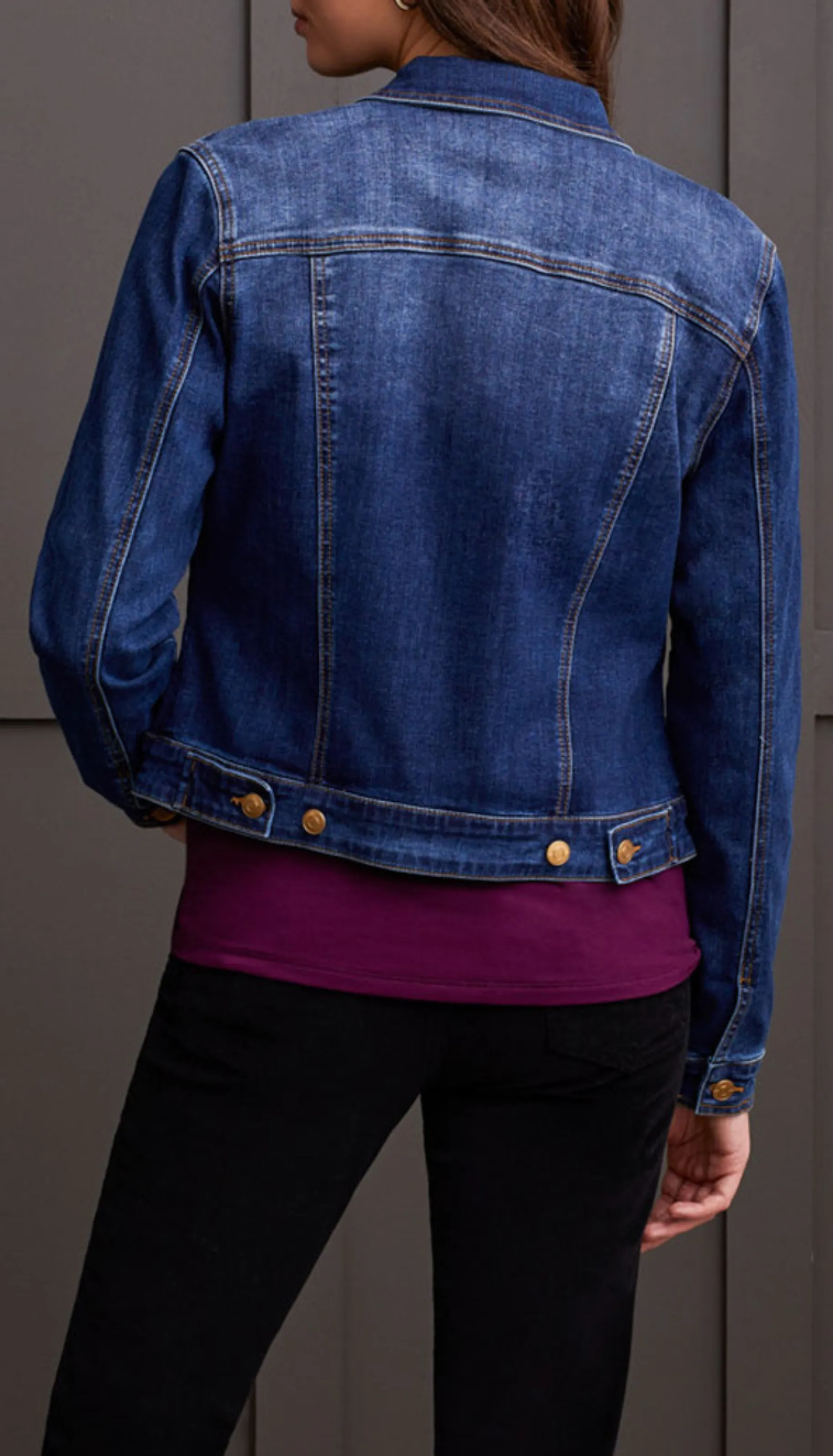 Classic Denim Jacket with Pockets