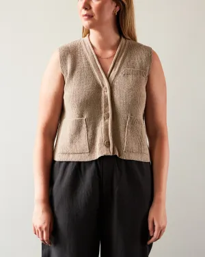 Cordera Cotton Waistcoat, Taupe