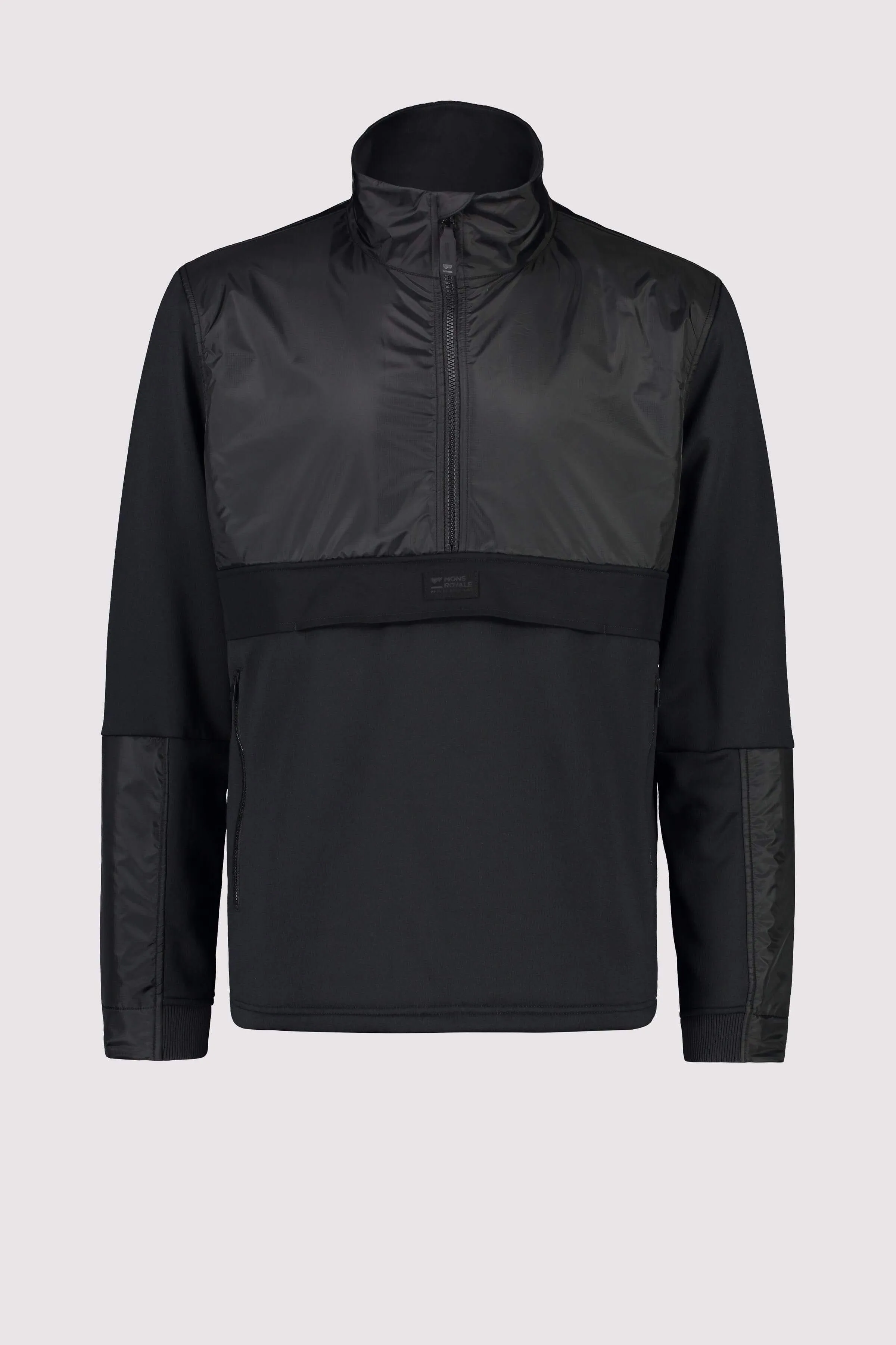 Decade Merino Fleece Pullover - Black