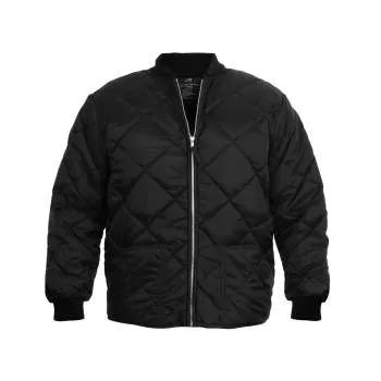 Diamond Nylon Quilted Flight Jacket