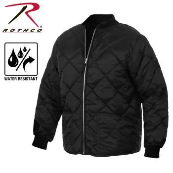 Diamond Nylon Quilted Flight Jacket