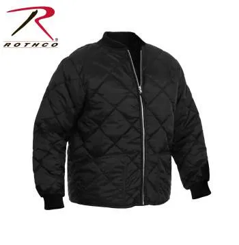 Diamond Nylon Quilted Flight Jacket