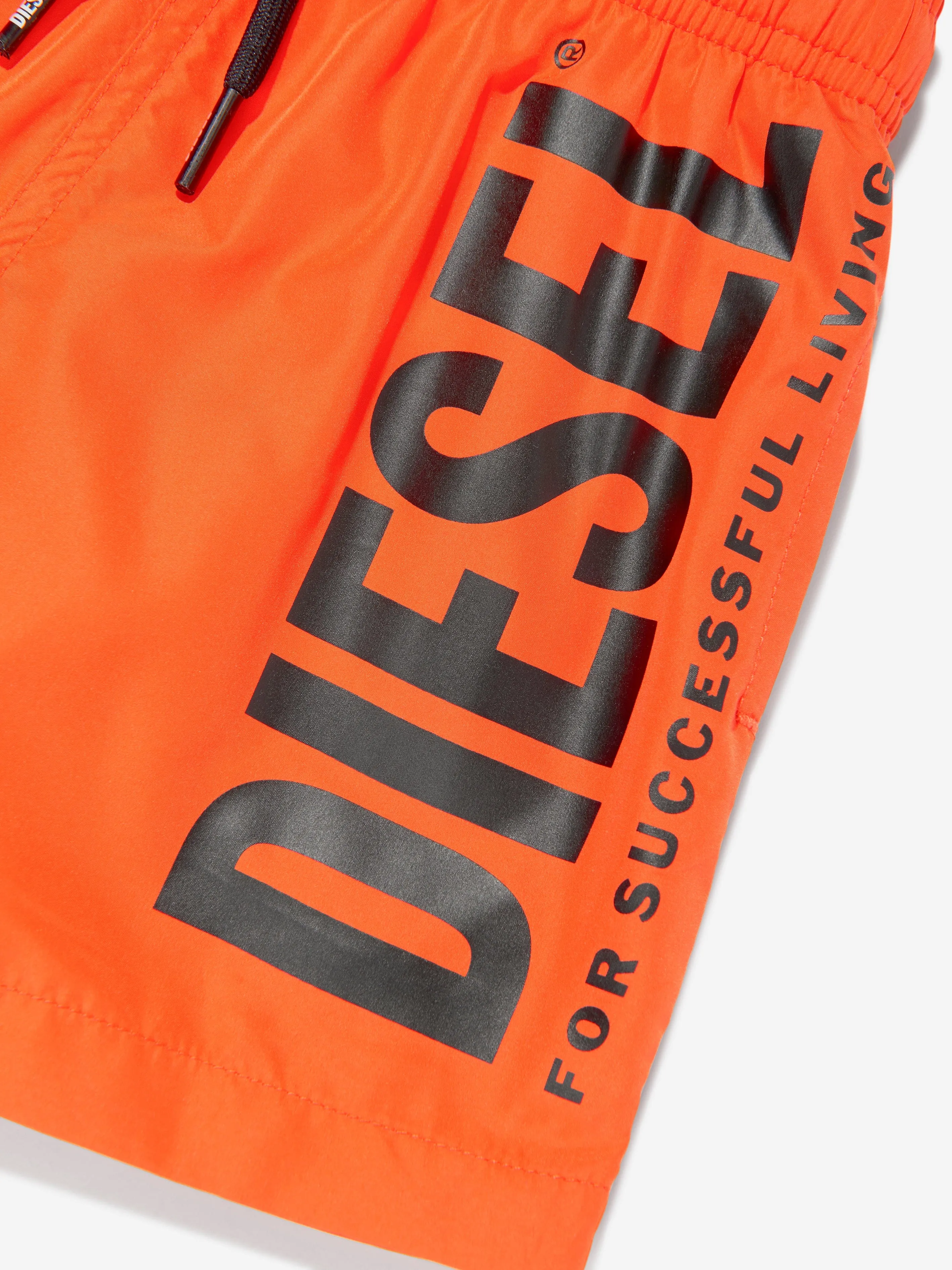 Diesel Boys Logo Swim Shorts in Orange