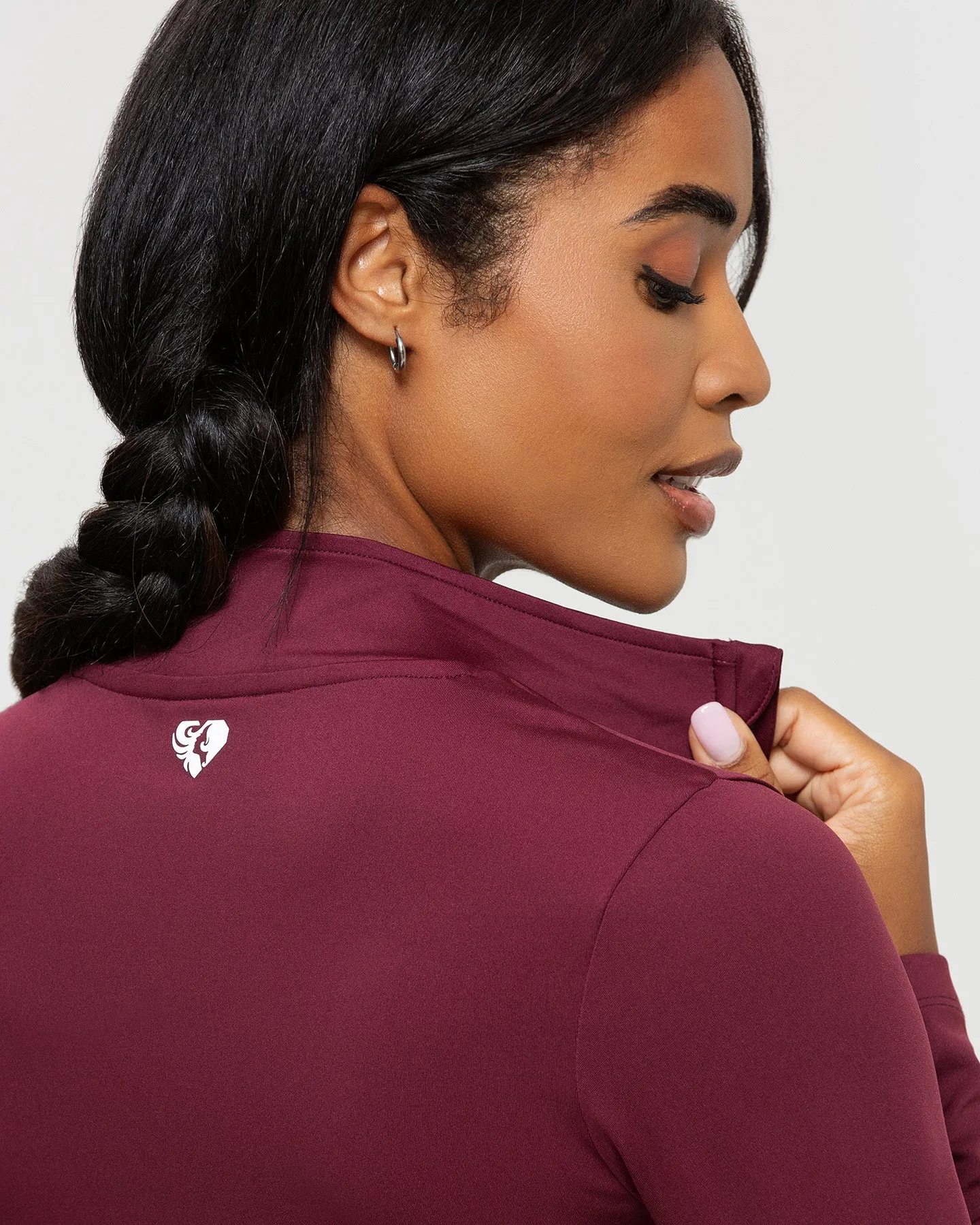 Essential Full Zip Jacket | Dark Cherry