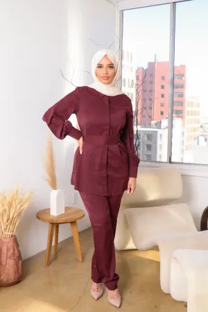 Essential Soft Blouse- Mahogany