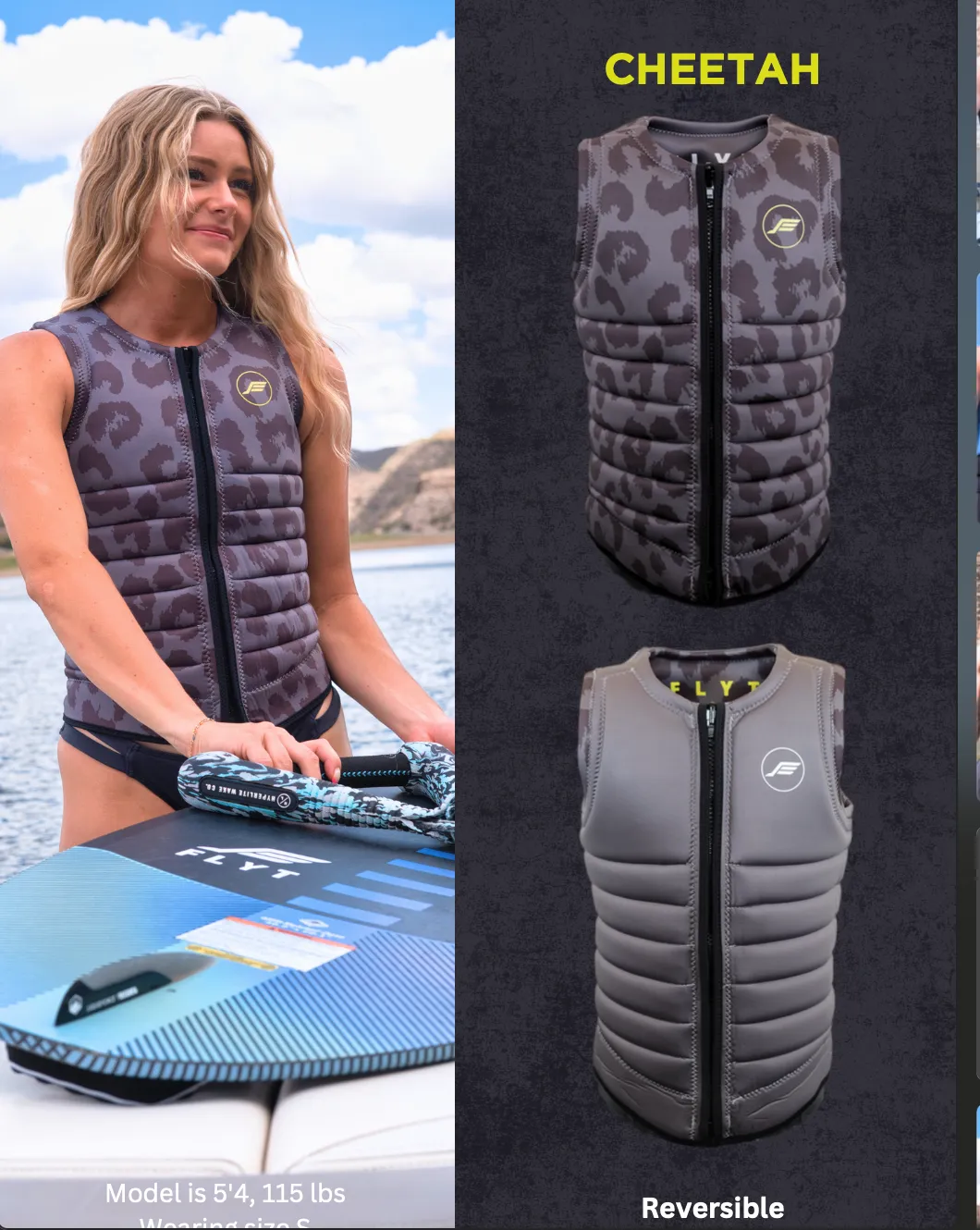 Flyt Women's Cheetah (Reversible) NCGA Impact Vest | Shipping in March '25