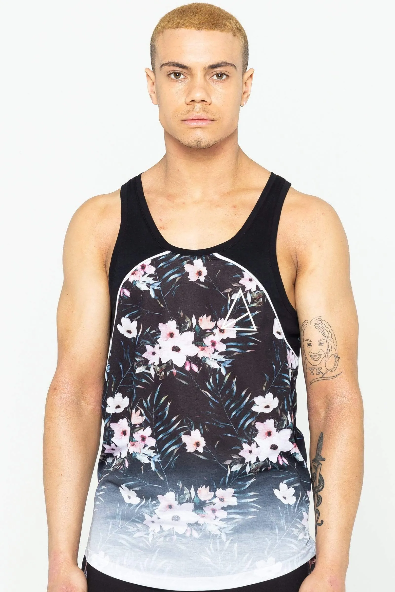 Franklin Gradient Print Men's Vest - Black