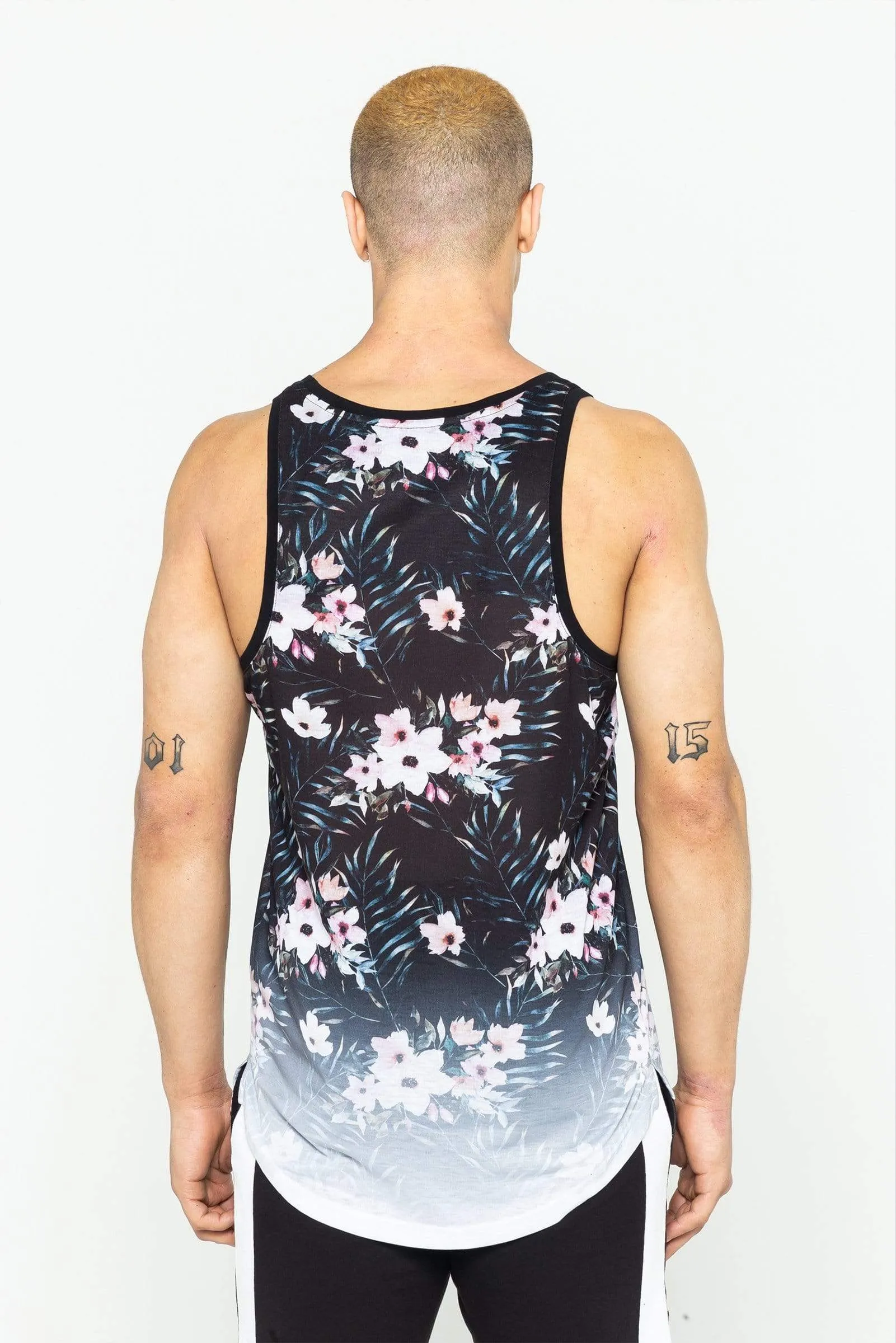 Franklin Gradient Print Men's Vest - Black