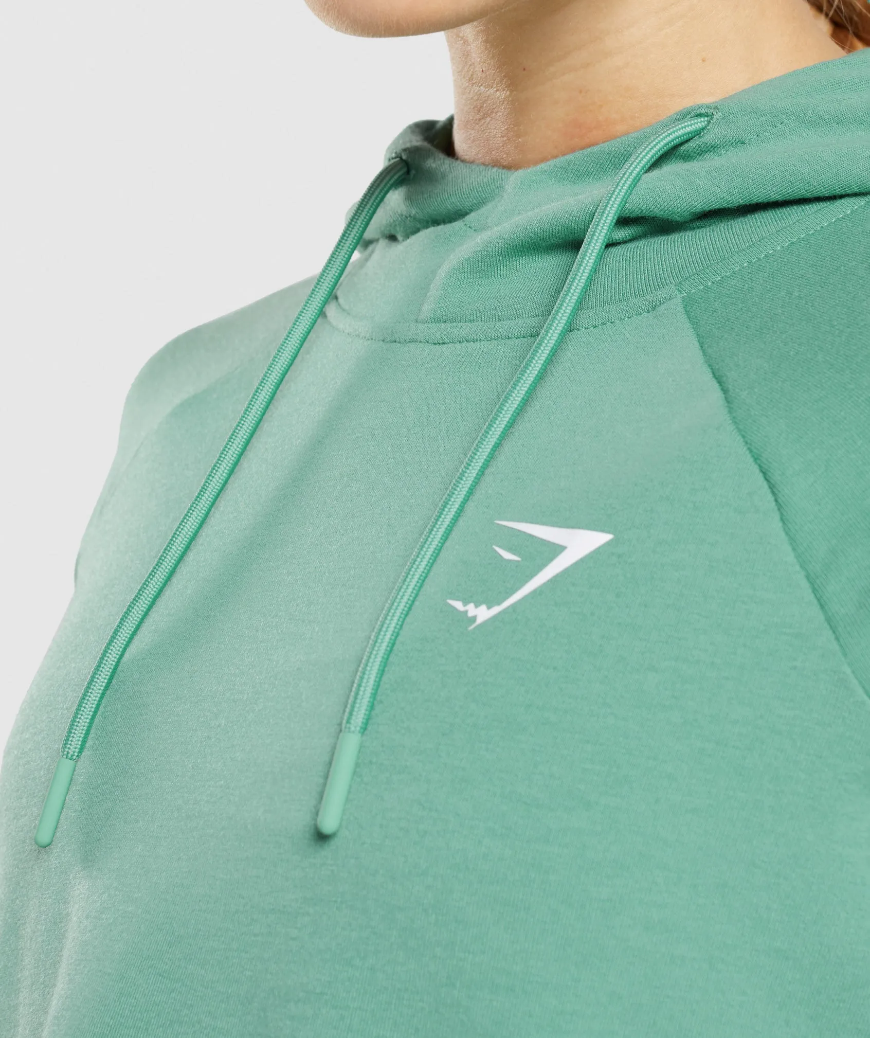 Gymshark Training Cropped Hoodie - Alpine Green