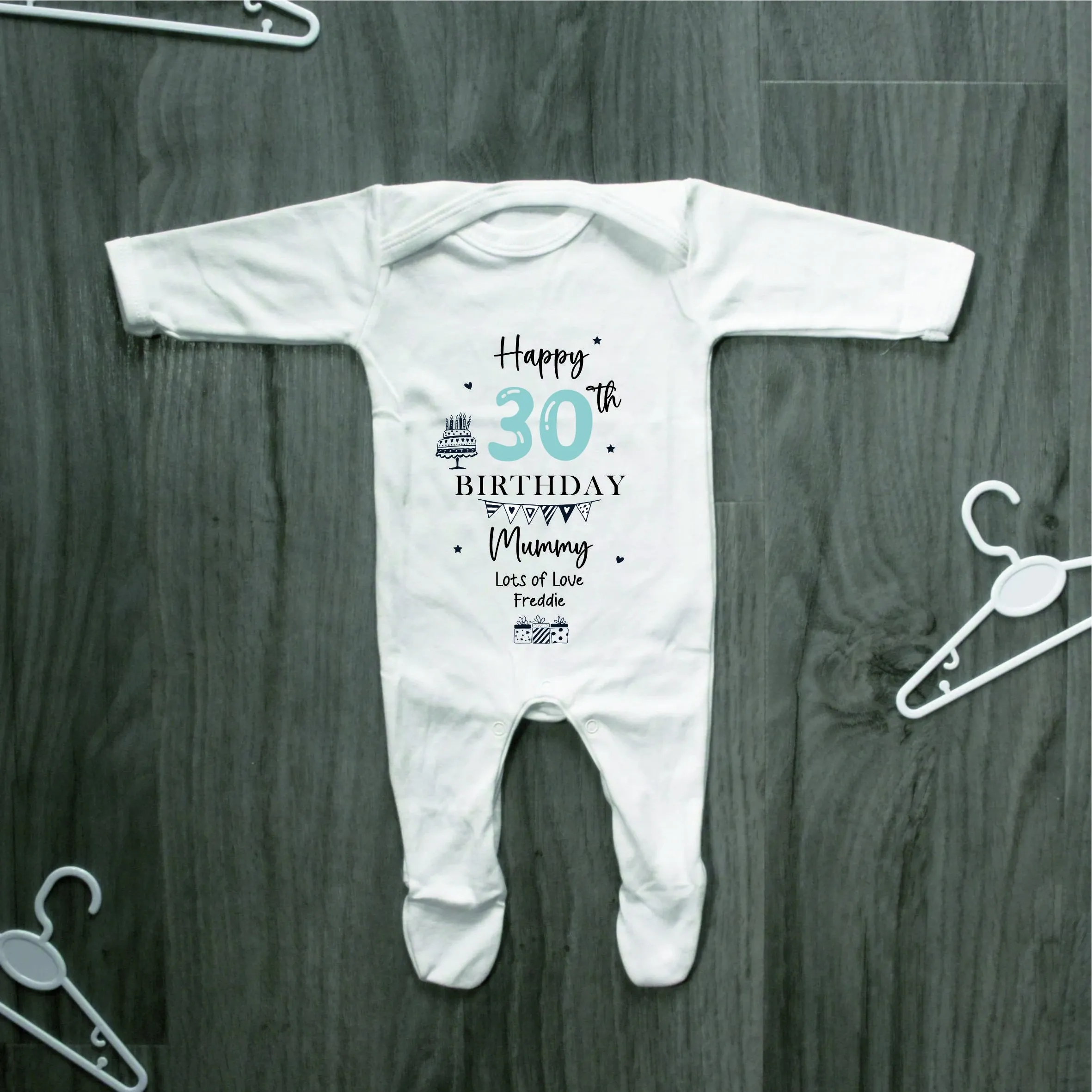 Happy 30th Birthday DADDY Baby Outfit (First Birthday 1st Birthday Daddy Dad Birthday l New Dad Gift)