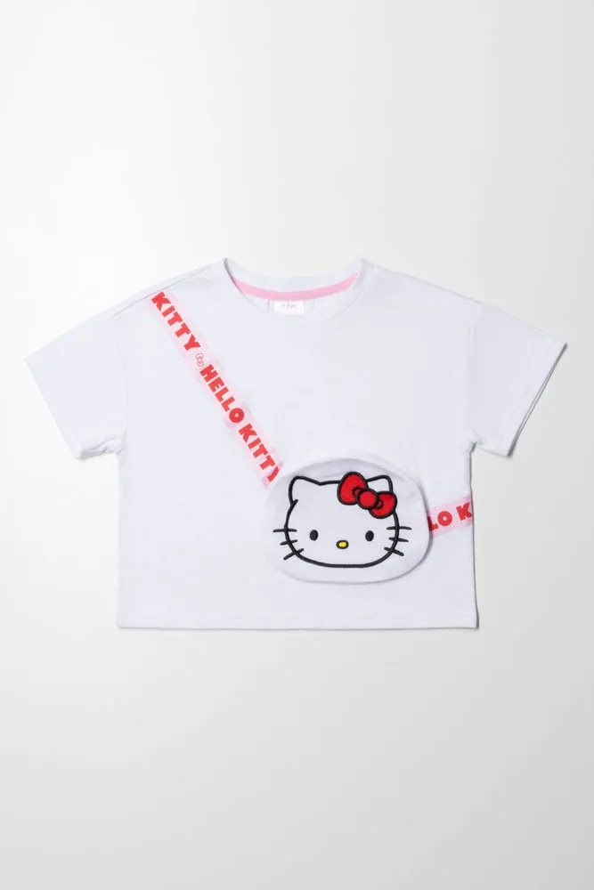 Hello Kitty Bag  Top White