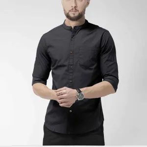 Hemploom - Elegant Hemp & Cotton Shirt in Black