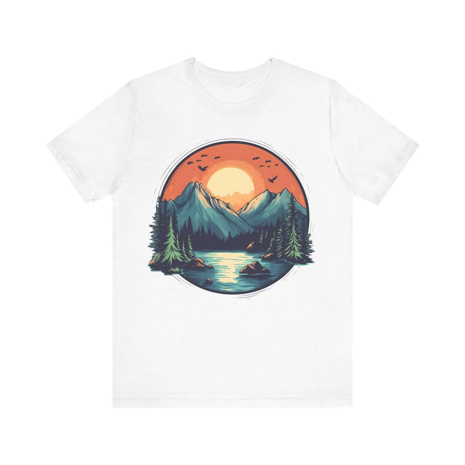 Hiking Mountain Sunrise T Shirt