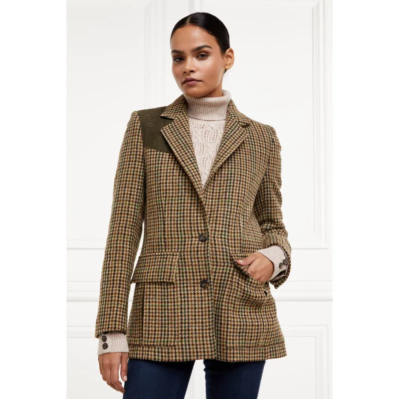 Holland Cooper Single Breasted Field Ladies Blazer - Hailes Green