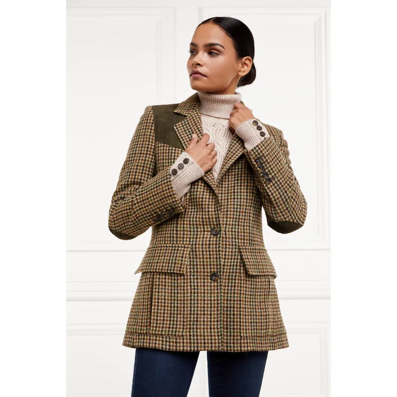 Holland Cooper Single Breasted Field Ladies Blazer - Hailes Green