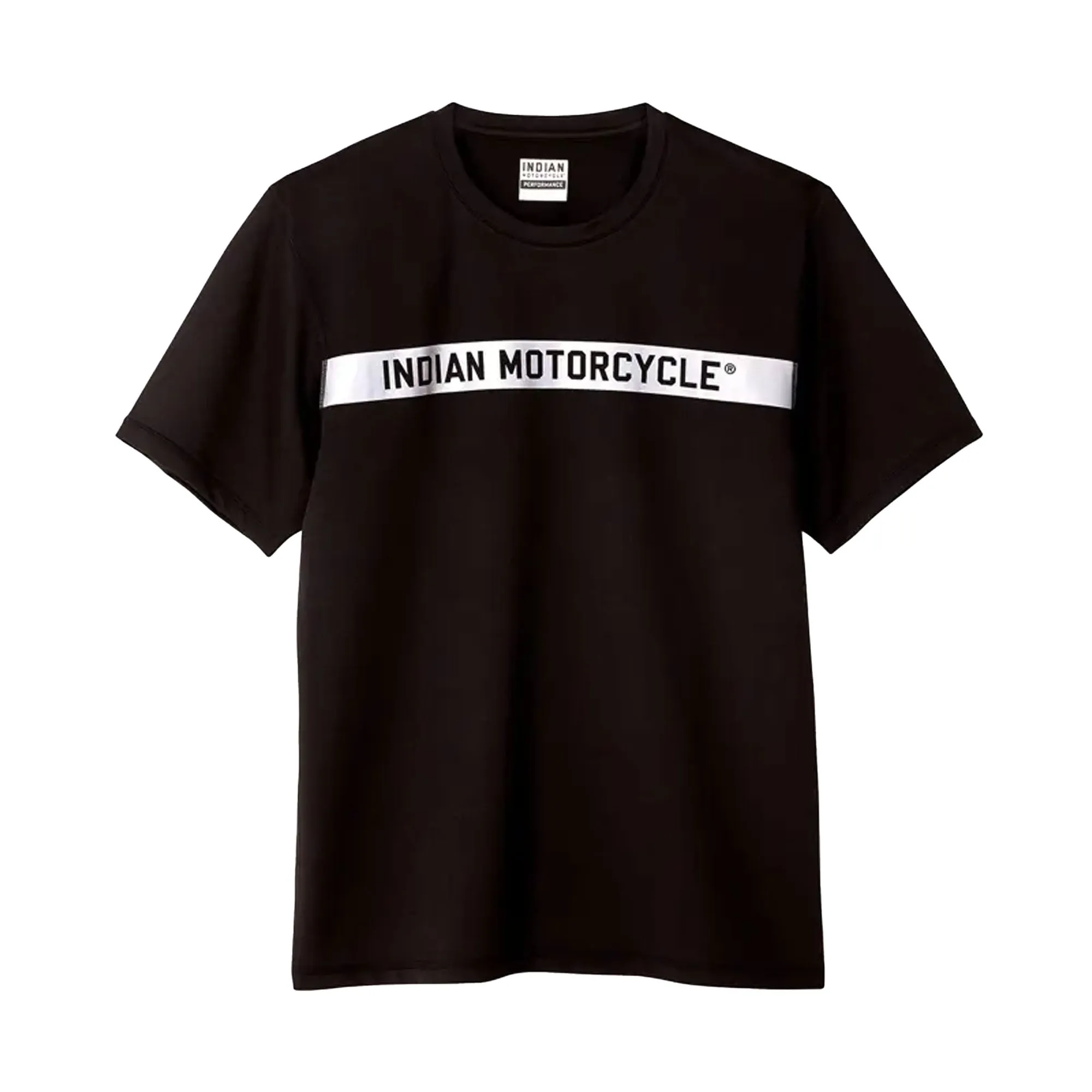 Indian Motorcycle Mens Block Panel Athlete T-Shirt Black