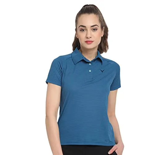 Invincible Women's Raglan Polo Gym Tee