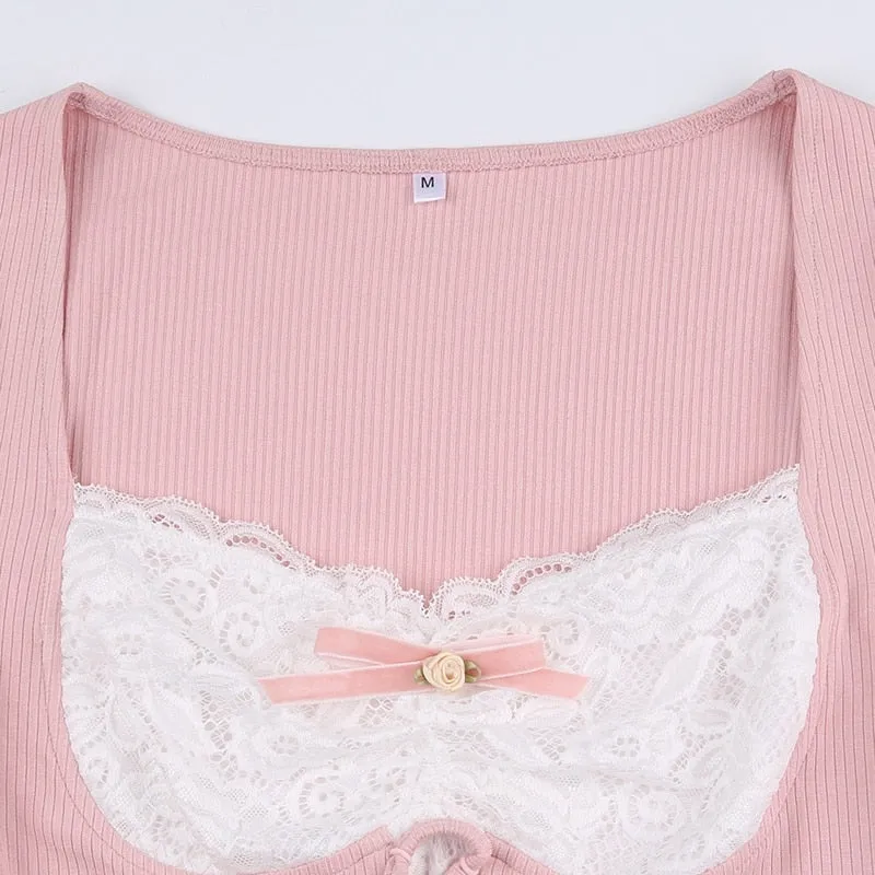 Lace Knit Princess Sweater