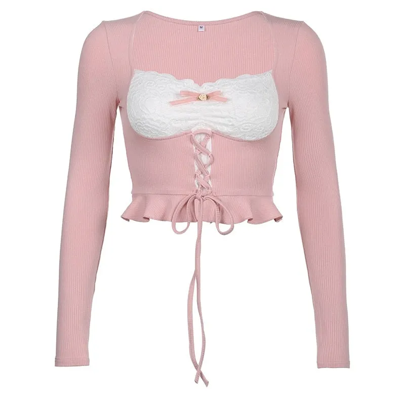 Lace Knit Princess Sweater