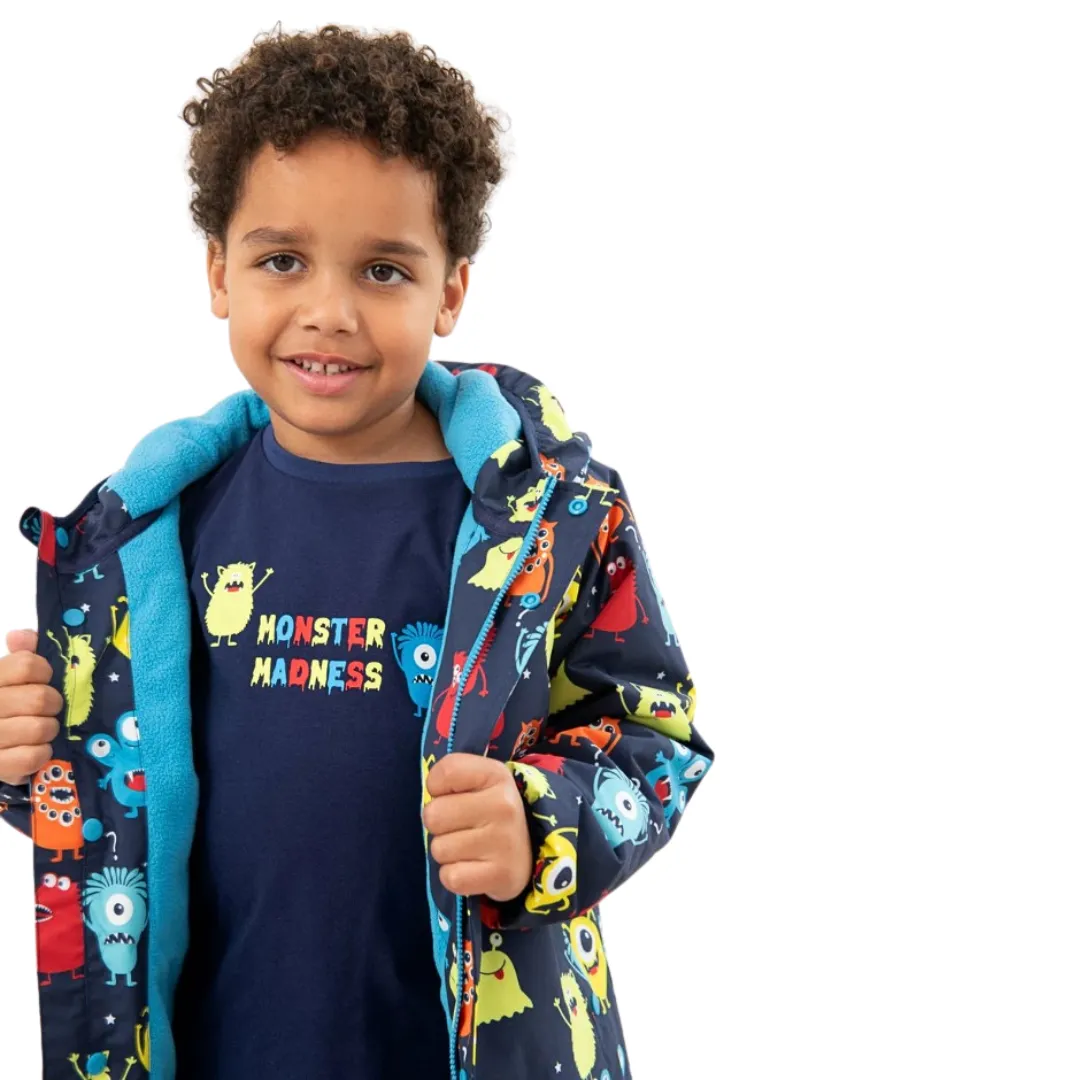 Lighthouse Boys Finlay Coat Monster Print