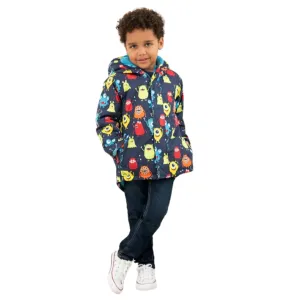 Lighthouse Boys Finlay Coat Monster Print