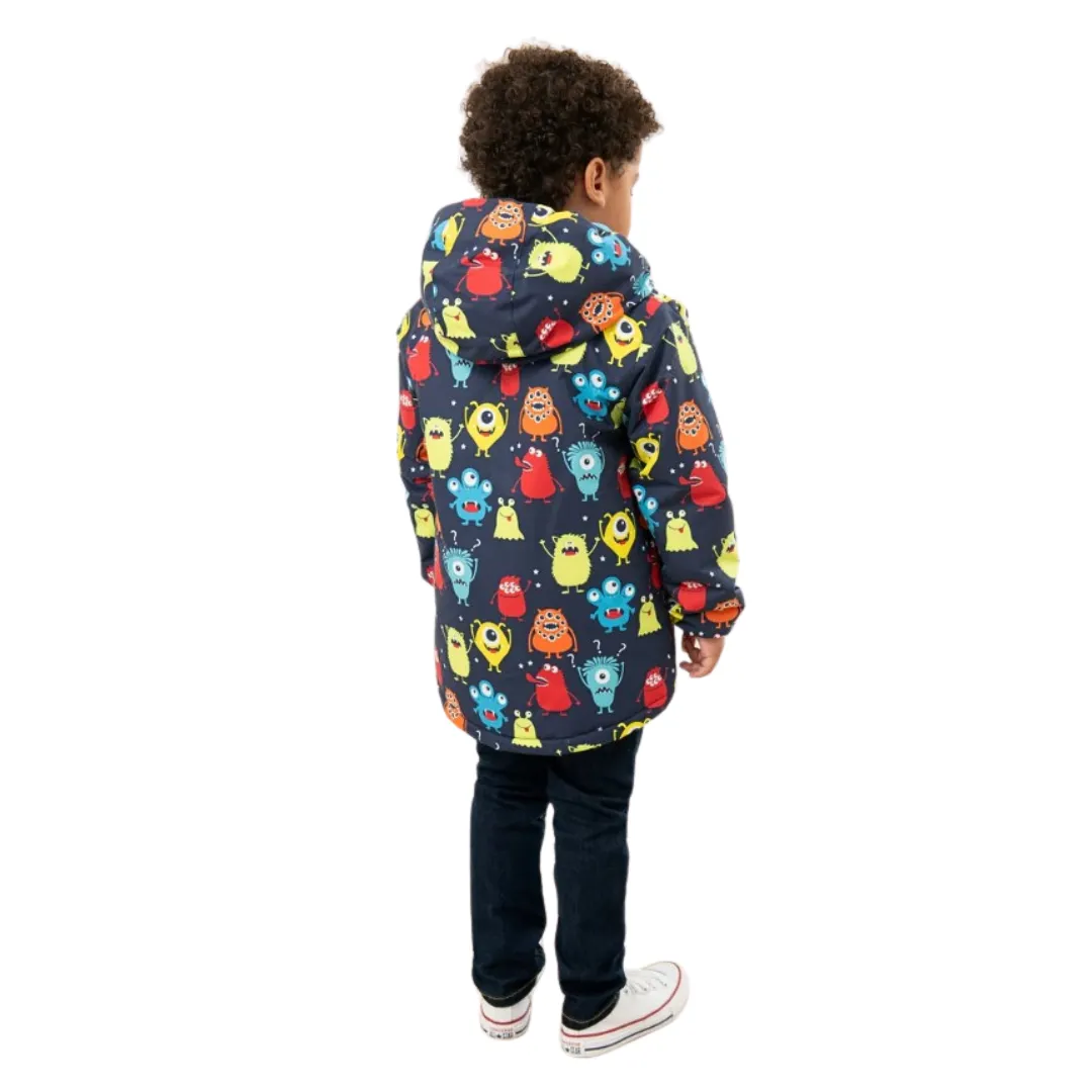 Lighthouse Boys Finlay Coat Monster Print