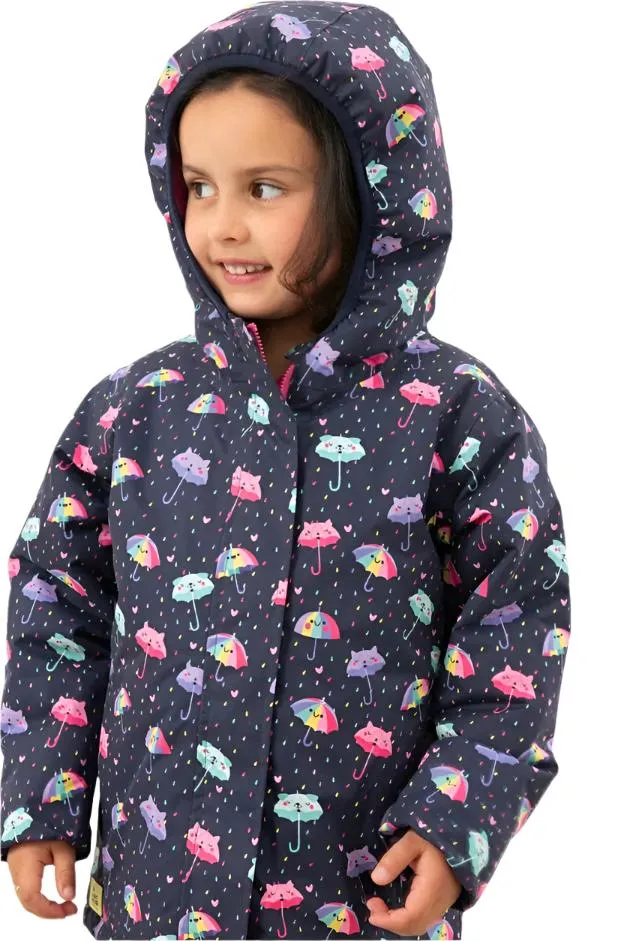 Lighthouse Girls Freya Coat Umbrella Print