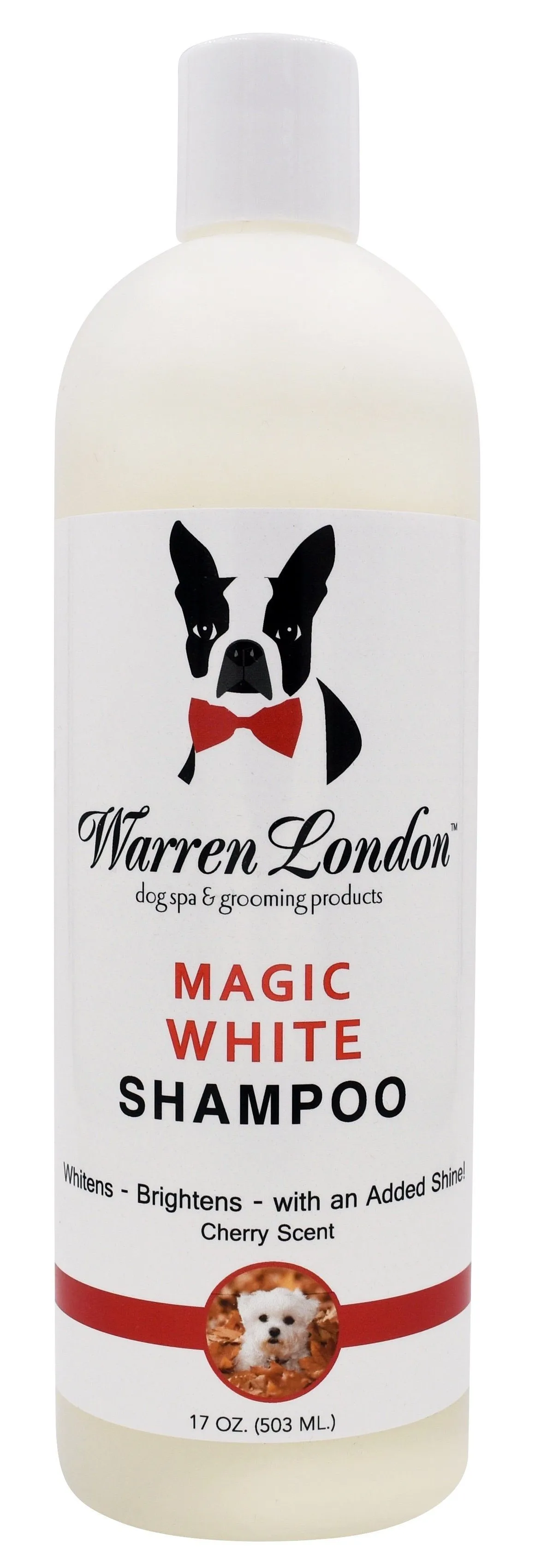 Magic White Brightening Dog Shampoo - Cherry Scented - 17oz