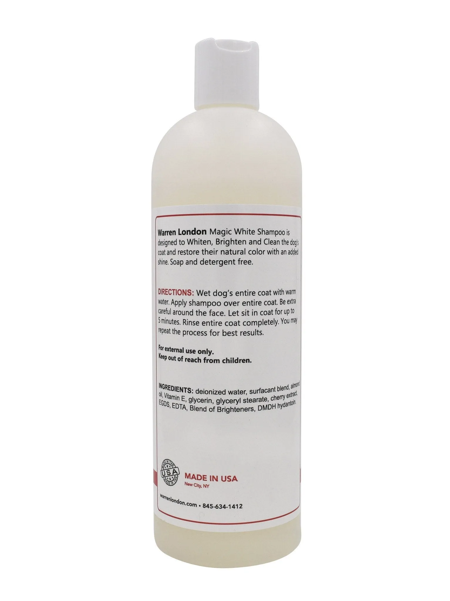 Magic White Brightening Dog Shampoo - Cherry Scented - 17oz