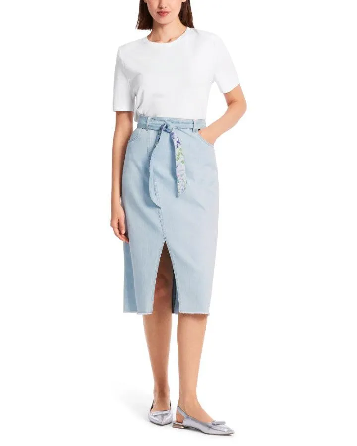 Marc Cain Faded Denim Skirt