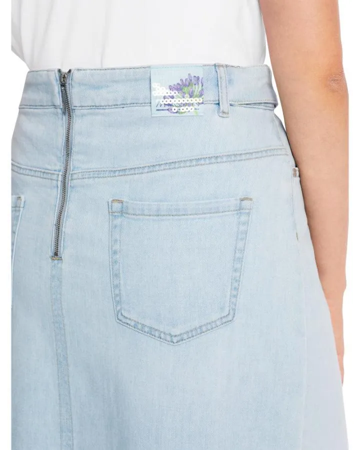 Marc Cain Faded Denim Skirt