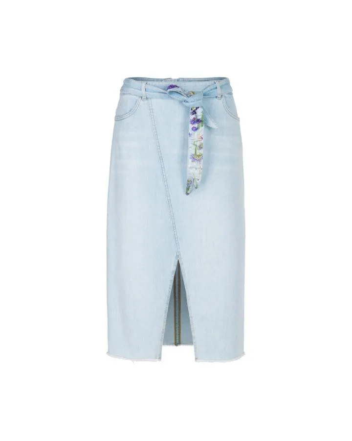 Marc Cain Faded Denim Skirt